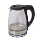Sokany Glass Electric Kettle 1.7 Liters, Clear and Black - FY-788