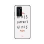 Zoot Girls Support Girls Print Skin For Huawei P40 Pro , White And Black