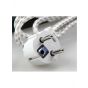 Sokany Sadiron Steam Iron 700 Watt, White and Blue - 6047