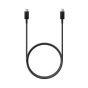 شاحن سامسونج، بقوة 25 وات، منفذ USB-C، اسود - EP-TA800NBEGGB، مع كابل شحن سامسونج بموصل USB-C، طوله 1 متر، 5 امبير، اسود - EP-DN975BBEGWW