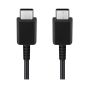 شاحن سامسونج، بقوة 25 وات، منفذ USB-C، اسود - EP-TA800NBEGGB، مع كابل شحن سامسونج بموصل USB-C، طوله 1 متر، 5 امبير، اسود - EP-DN975BBEGWW