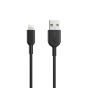 كابل شحن لايتنينج USB انكر باورلاين II، بطول 3 قدم، اسود - A8432H12