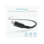 كابل شحن لايتنينج USB انكر باورلاين II، بطول 3 قدم، اسود - A8432H12
