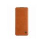 Nilkin Qin Leather Flip Cover for Honor 30 Pro and 30 Pro Plus - Brown