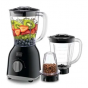 Black + Decker Blender with Extra Jar and Grinder, 400 Watt, Black - BX365PR-B5