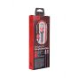 Emy Type-C Strengthened Charging Cable, 1M, Red and Black - MY-452