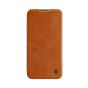 Nilkin Qin Flip Cover for iPhone 13 - Brown