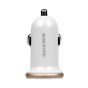 Borofone Car Charger, 2.1 A, 2 Ports, White