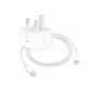 Wall Charger, 20W, USB-C port, White - ‎MHJF3ZE-A with USB-C to Lightning Charging, Data and Sync Cable, 1 Meter, White - MUF72ZM