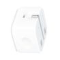 Apple Wall Charger, 20W, USB-C port, White - ‎MHJF3ZE-A with Apple USB-C to Lightning Charging, Data and Sync Cable, 1 Meter, White - MUF72ZM