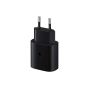 شاحن سامسونج، بقوة 25 وات، منفذ USB-C، اسود - EP-TA800NBEGGB، مع كابل شحن سامسونج بموصل USB-C، طوله 1 متر، 5 امبير، اسود - EP-DN975BBEGWW