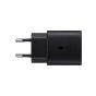 شاحن سامسونج، بقوة 25 وات، منفذ USB-C، اسود - EP-TA800NBEGGB، مع كابل شحن سامسونج بموصل USB-C، طوله 1 متر، 5 امبير، اسود - EP-DN975BBEGWW