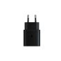 شاحن سامسونج، بقوة 25 وات، منفذ USB-C، اسود - EP-TA800NBEGGB، مع كابل شحن سامسونج بموصل USB-C، طوله 1 متر، 5 امبير، اسود - EP-DN975BBEGWW