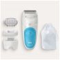Braun Silk-epil 5 Epilator, Wet and Dry, White and Blue- SES5-610