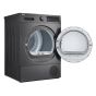 LG Front Load Condenser Dryer, 8 Kg, Dark Silver- RH80T2SP7RM