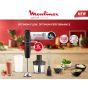 Moulinex Optichef Hand Blender with Attachments, 800 ml Beaker, 1000 Watts, Black - DD6552EG