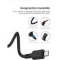 Oraimo Data Charging Micro USB Cable, 2 Meters, Black - OCD-M56