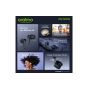 Oraimo FreePods 3C Earbuds, Black- OEB-E104DC and T800 Ultra Series 8 Smart Watch, 49mm - Silver Case and Orange Strap with Extra Black Strap