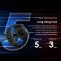Oraimo Watch Nova V, 2.1 Inch, Black - OSW-802N with Wireless Earbuds with Noise Cancelling, Black - OTW-625