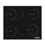 Ocean Electric  Built-in Hob, 60cm, 4 Burners, Black - OVHF 631 HN TC