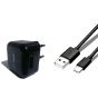 Passion 4 Home Charger With Micro USB Cable, Black - Pass1021
