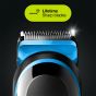 Braun All in One Hair Trimmer with Gillette Fusion5 ProGlide Razor, Black/Blue - MGK3245