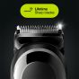 ماكينة تهذيب الشعر متعددة الاستخدامات براون مع ماكينة حلاقة جيليت فيوجن 5 بروجليد الكهربائية للرجال، اسود- MGK5260