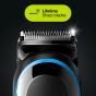 Braun 9 in One Hair Trimmer with Gillette Fusion5 ProGlide Razor for Men, Black/Blue - MGK5280