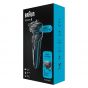 Braun Series 5 EasyClean Wet & Dry Shaver, Blue Black - 50-M1000s