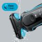 Braun Series 5 EasyClean Wet & Dry Shaver, Blue Black - 50-M1000s