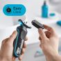 Braun Series 5 EasyClean Wet & Dry Shaver, Blue Black - 50-M1000s