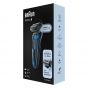 ماكينة حلاقة براون Series 6 SensoFlex للاستعمال الجاف والرطب، اسود/ازرق - 60-B1000s