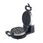 Home Waffle Maker, 1000 Watt, Black and Silver - WK3007