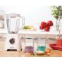 Moulinex Blendforce 2 Countertop Blender, 2 Liters, 600W, White - LM422127