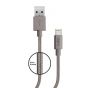 SBS Lightning Cable, 1 Meter, Silver - TECABLEUSBIP5BDS