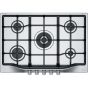 Franke  Built-In Gas Hob,  5 Burners, Stainless Steel Silver, FHTL7554GTCXSC