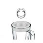 Moulinex Genuine Countertop Blender, 1.75 Liter, 500 Watt, White - LM242B25