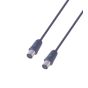 كابل تلفزيون RF، طول 1.5 متر - اسود