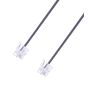 Telephone Cable, 7m - Black