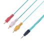 RCA 1x3 Cable, 1.2m - Blue