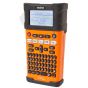 طابعة ملصقات متخصصة محمولة براذر، برتقالي/ اسود- PT-E300VP