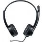 Rapoo H120 USB Wired On-Ear Headphones with Microphone, Black - RAP-17736