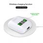 TWS i99 Wireless AirPods with Wireless Charging Case - White