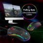 ماوس العاب سلكي ريدراجون كوبرا، 10000 نقطة لكل بوصة، RGB، اسود M711- 