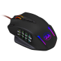 Redragon IMPACT MMO Wired Gaming Mouse, Black - M908