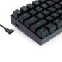 كيبورد العاب سلكية ريدراجون K630 RGB ميكانيكية - اسود