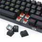 كيبورد العاب سلكية ريدراجون K630 RGB ميكانيكية - اسود