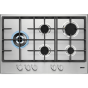  Zanussi Gas Built-In Hob, 5 Burners, Stainless Steel-  ZGH76534XS