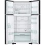 Hitachi No Frost Side-By-Side Refrigerator, 760 Liters, Inverter, Black - RW760PUK7GBK