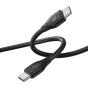 Wiwu Pioneer Type-C to Type-C Cable, 1 Meter, Black - WI-C002
